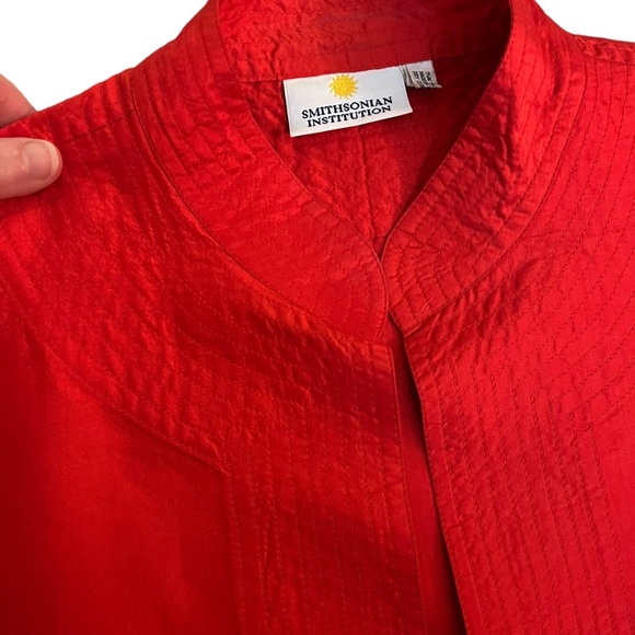 Elegant Red Women's Jacket - Picture 5 of 14